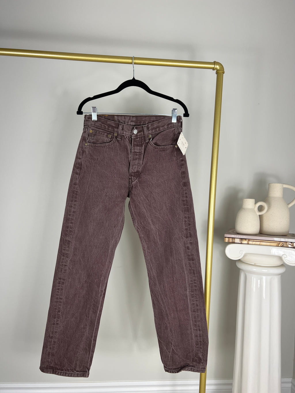 BROWN LEVI'S 501XX JEANS | SIZE 27