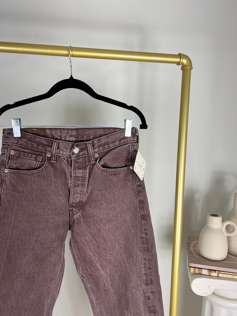 BROWN LEVI'S 501XX JEANS | SIZE 27