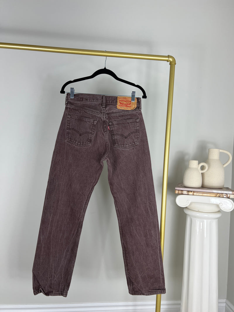 BROWN LEVI'S 501XX JEANS | SIZE 27