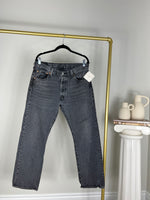 FADED BLACK LEVI'S 501 JEANS | SIZE 32