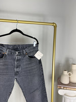 FADED BLACK LEVI'S 501 JEANS | SIZE 32