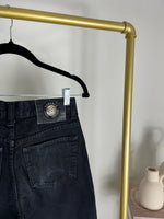 VINTAGE 1990s BLACK VERSACE JEANS | SIZE 26