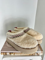 UGG TAZZ BRAID SHERPA SLIPPERS | SIZE 7