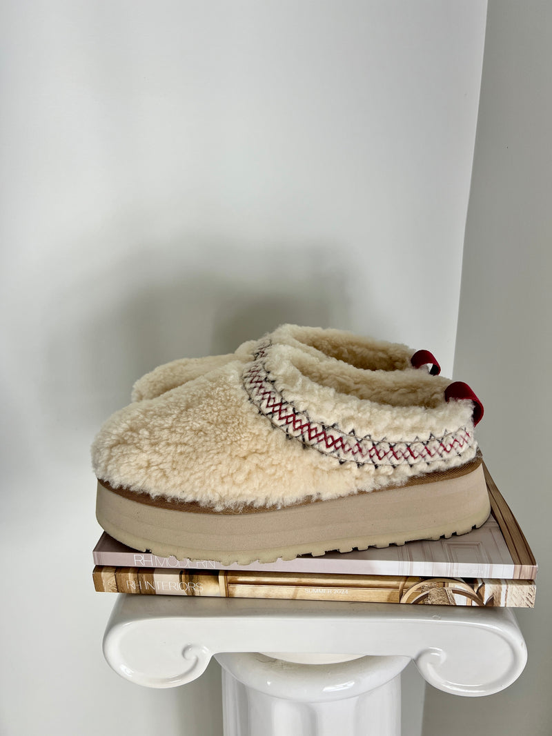 UGG TAZZ BRAID SHERPA SLIPPERS | SIZE 7