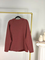 LULULEMON GRIDLINER BRICK/BROWN FLEECE HOODIE