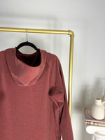 LULULEMON GRIDLINER BRICK/BROWN FLEECE HOODIE