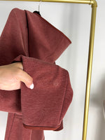 LULULEMON GRIDLINER BRICK/BROWN FLEECE HOODIE