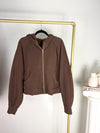 LULULEMON SCUBA OVERSIZED FULL ZIP CHOCOLATE BROWN HOODIE