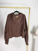 LULULEMON SCUBA OVERSIZED FULL ZIP CHOCOLATE BROWN HOODIE