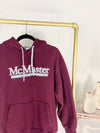 MCMASTER UNIVERSITY EMBROIDERED MAROON HOODIE