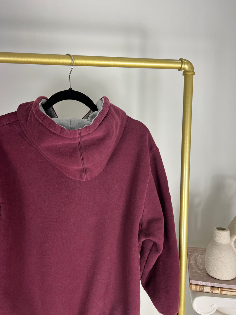 MCMASTER UNIVERSITY EMBROIDERED MAROON HOODIE