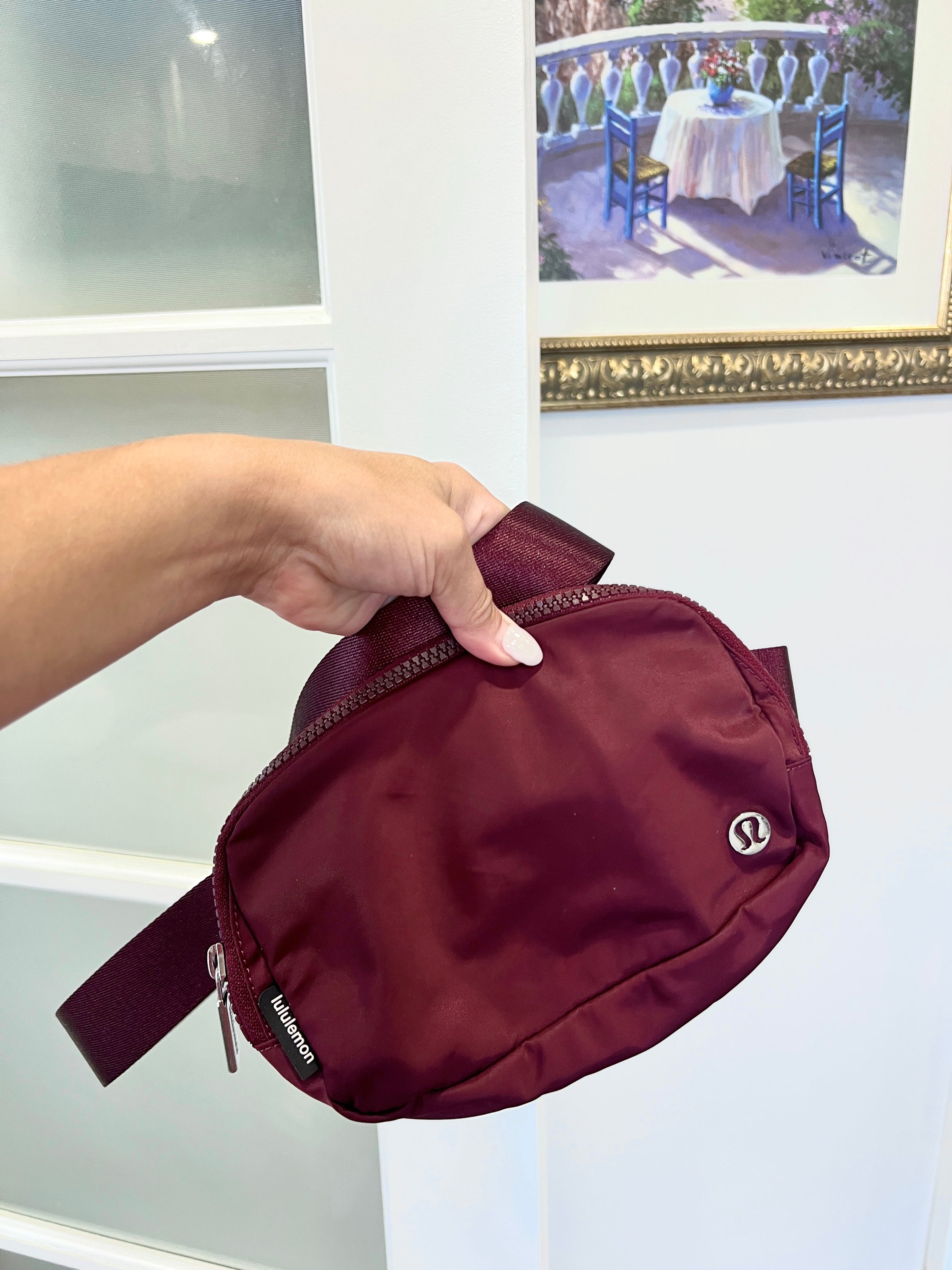 LULULEMON BURGUNDY BELT BAG– Closet From Hell LULULEMON BURGUNDY BELT BAG– Closet From Hell
