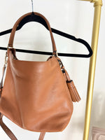 KATE SPADE PEBBLED BROWN LEATHER BAG