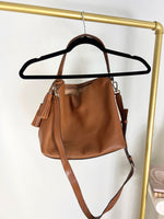 KATE SPADE PEBBLED BROWN LEATHER BAG