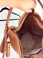 KATE SPADE PEBBLED BROWN LEATHER BAG