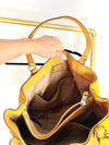 RALPH LAUREN MUSTARD SUEDE TOTE