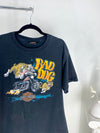 VINTAGE BLACK HARLEY DAVIDSON BAD DOG SASKATOON T-SHIRT
