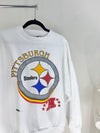 VINTAGE 1996 PITTSBURGH STEELERS WHITE CREWNECK