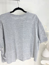 VINTAGE CROPPED GREY NIKE SWOOSH T-SHIRT