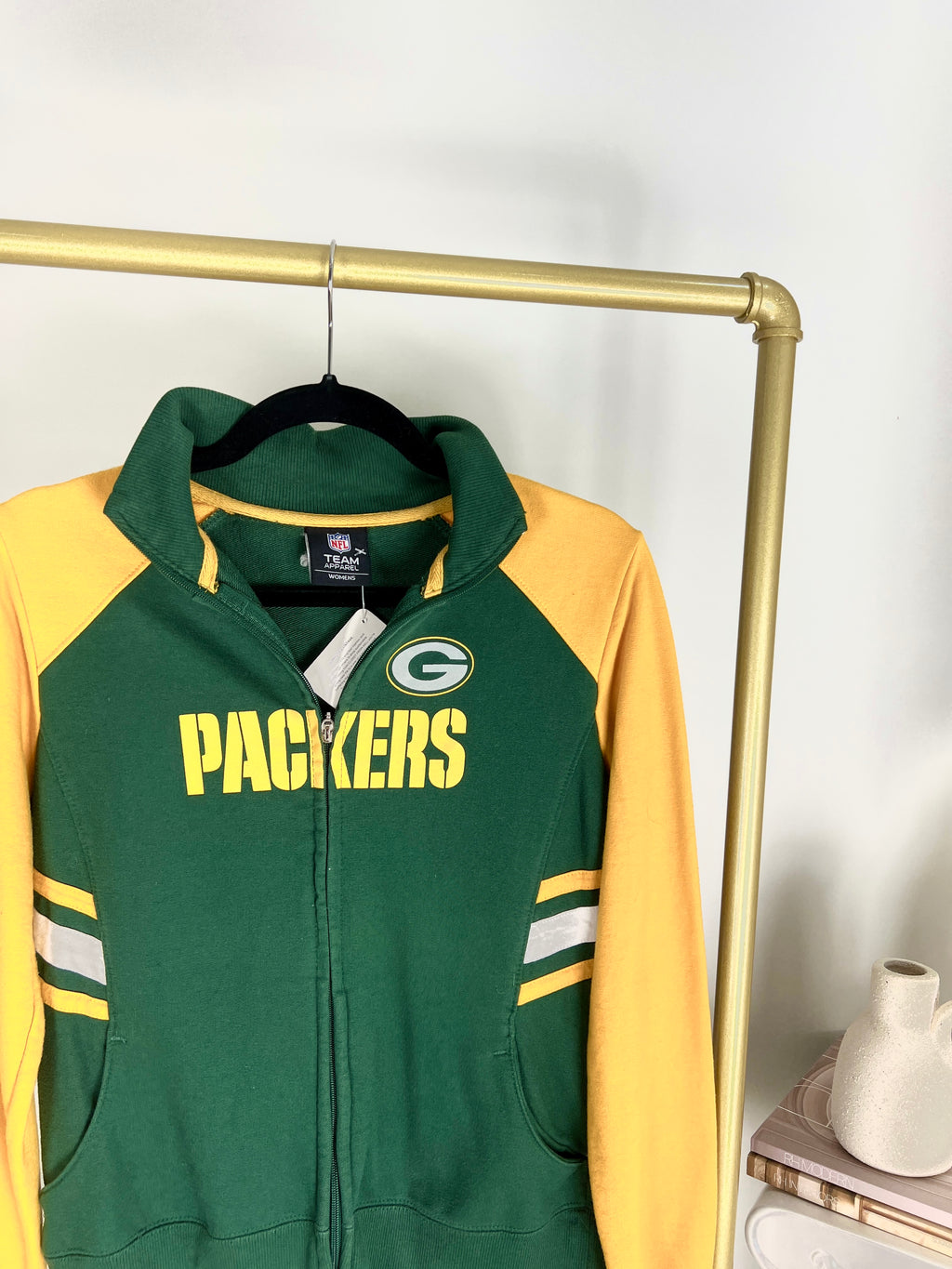 GREEN BAY PACKERS WOMEN'S ZIP UP SWEATSHIRT