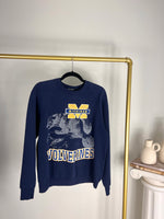 VINTAGE NAVY UNIVERSITY OF MICHIGAN WOLVERINES CREWNECK