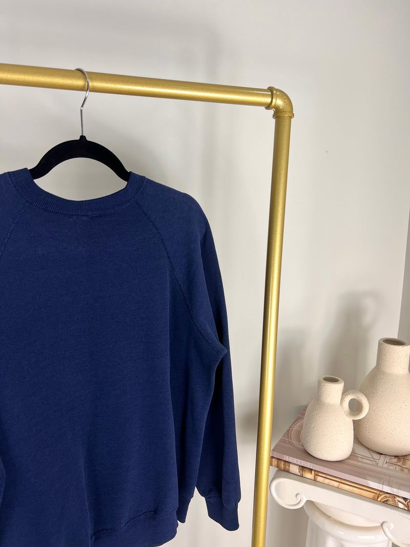 VINTAGE NAVY UNIVERSITY OF MICHIGAN WOLVERINES CREWNECK