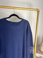 VINTAGE NAVY WESTERN MICHIGAN UNIVERSITY CREWNECK