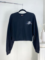 VINTAGE BLACK WOLF HARLEY DAVIDSON ALASKA LONG SLEEVE T-SHIRT