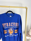 VINTAGE BLUE SYRACUSE UNIVERSITY ORANGEMEN CREWNECK