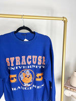 VINTAGE BLUE SYRACUSE UNIVERSITY ORANGEMEN CREWNECK