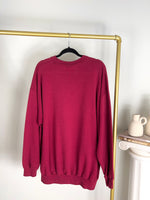 VINTAGE BURGUNDY COUGAR GRAPHIC CREWNECK