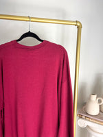 VINTAGE BURGUNDY COUGAR GRAPHIC CREWNECK