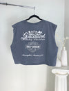 VINTAGE CROPPED GREY HARLEY DAVIDSON MEMPHIS TENNESSEE T-SHIRT