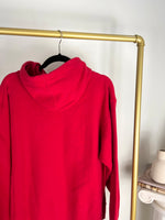 RED EMBROIDERED CAPE COD COASTAL DESTINATION HOODIE