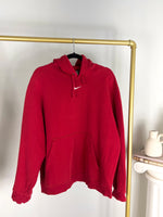 VINTAGE RED NIKE CENTRE SWOOSH HOODIE