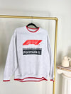 LIGHT GREY FORMULA 1 CREWNECK