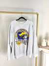 VINTAGE LIGHT GREY UNIVERSITY OF MICHIGAN WOLVERINES CREWNECK