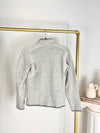 PATAGONIA LIGHT GREY QUARTER ZIP SWEATER