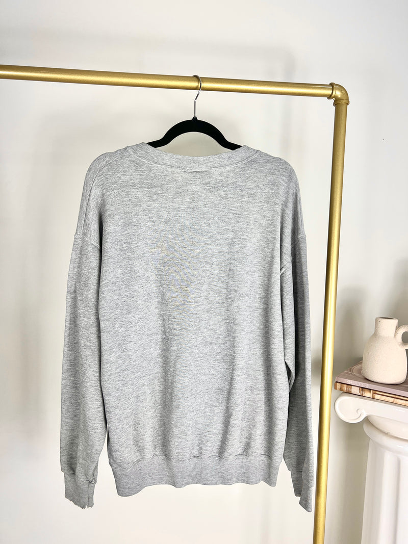 VINTAGE 1999 GREY NEW YORK YANKEES CREWNECK
