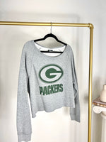 GREEN BAY PACKERS NIKE BOATNECK/OFF THE SHOULDER SWEATSHIRT