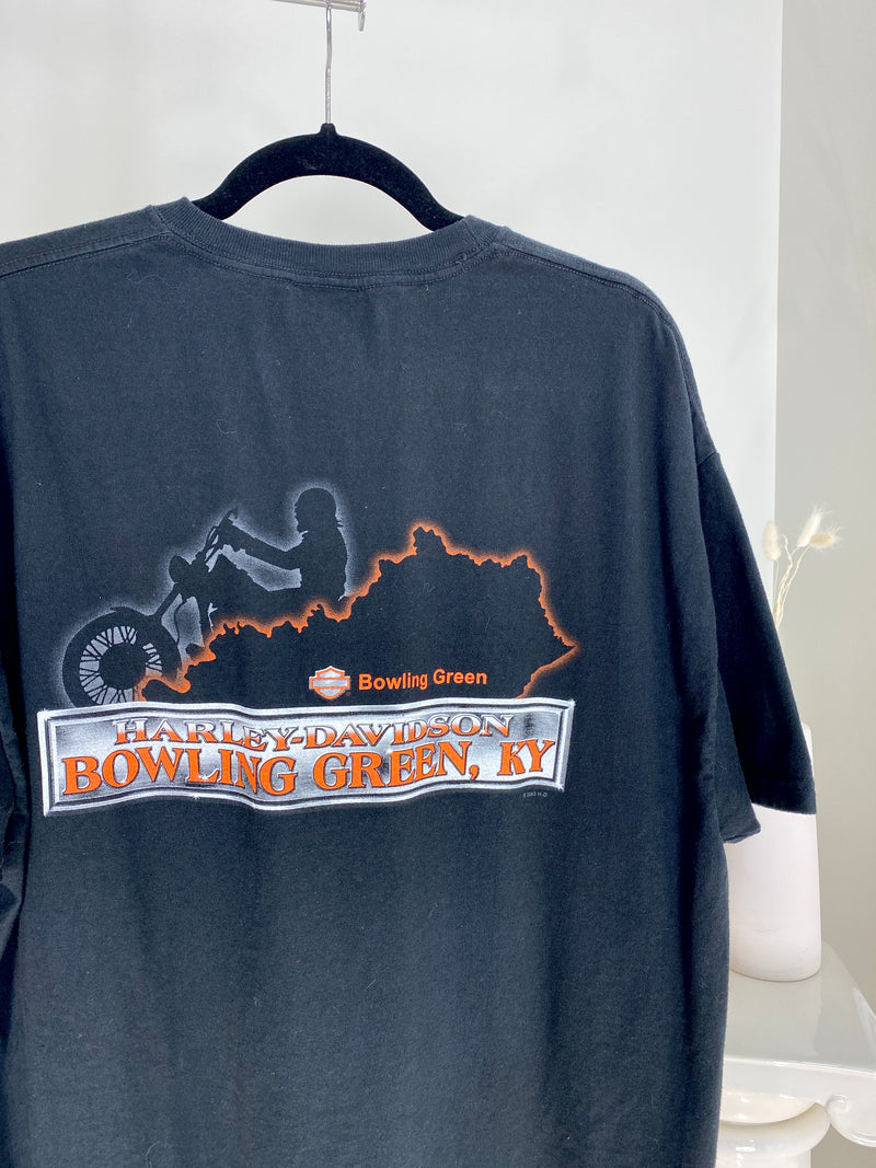 VINTAGE BLACK HARLEY DAVIDSON KENTUCKY T-SHIRT