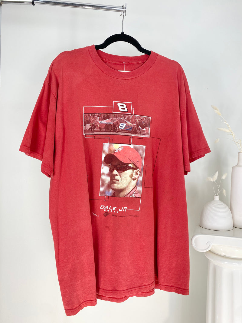 VINTAGE RED DALE EARNHARDT JR NASCAR T-SHIRT
