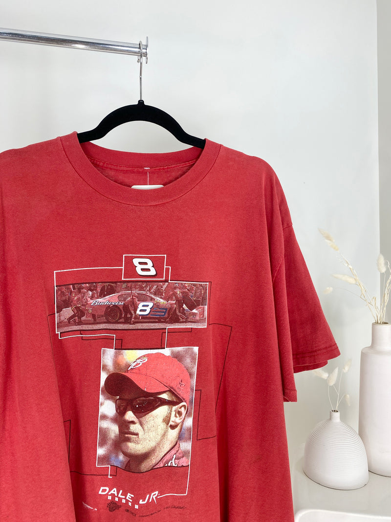 VINTAGE RED DALE EARNHARDT JR NASCAR T-SHIRT
