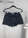 VINTAGE BLACK WASH GUESS DENIM CUTOFFS - SIZE 2