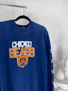 VINTAGE CHICAGO BEARS MINI STAR PATCH NAVY BLUE NFL CREWNECK