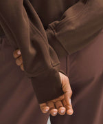 LULULEMON SCUBA OVERSIZED FULL ZIP CHOCOLATE BROWN HOODIE