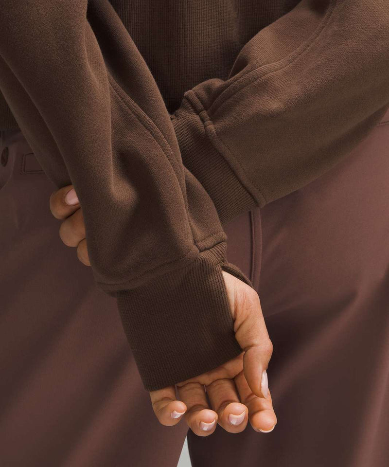 LULULEMON SCUBA OVERSIZED FULL ZIP CHOCOLATE BROWN HOODIE
