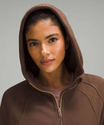 LULULEMON SCUBA OVERSIZED FULL ZIP CHOCOLATE BROWN HOODIE