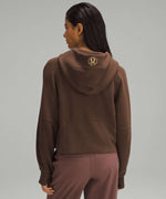 LULULEMON SCUBA OVERSIZED FULL ZIP CHOCOLATE BROWN HOODIE