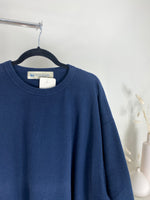 VINTAGE NAVY SOLID CREWNECK